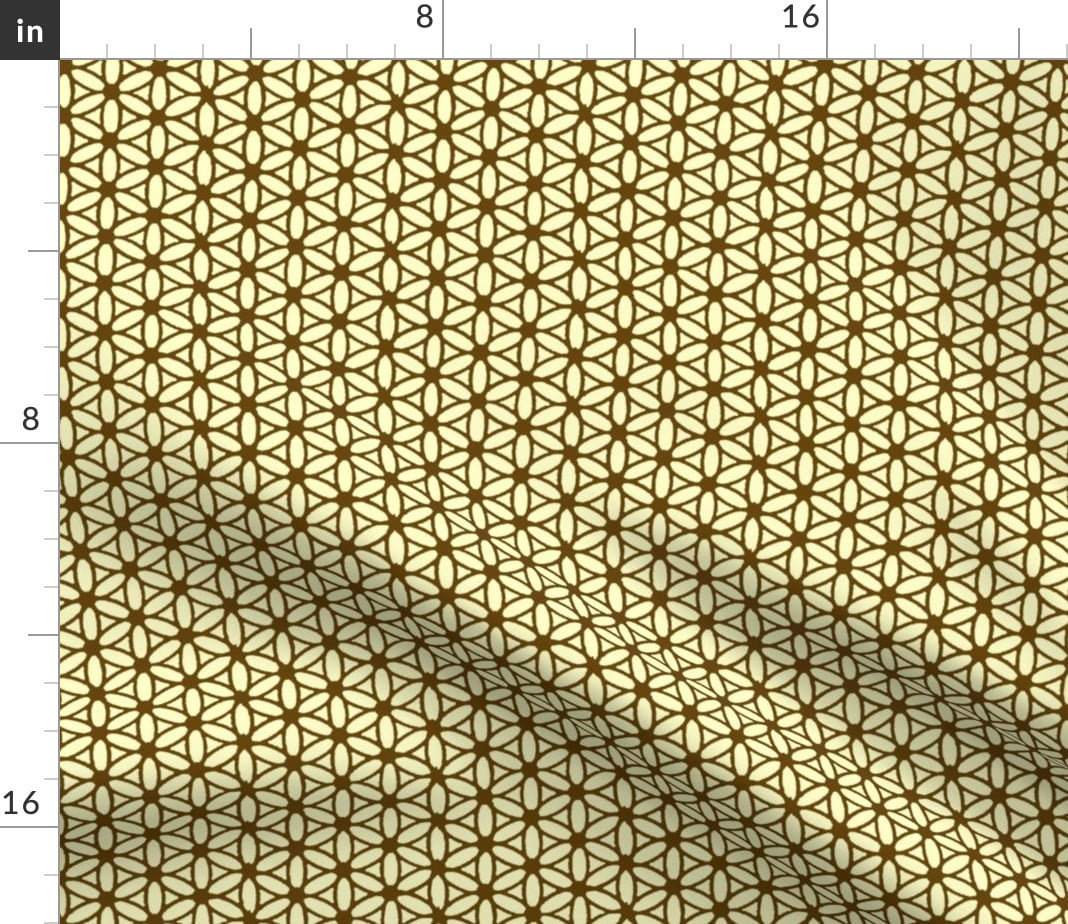 Spoonflower Fabric Flower Life Natural Geometry Age Printed on Modern