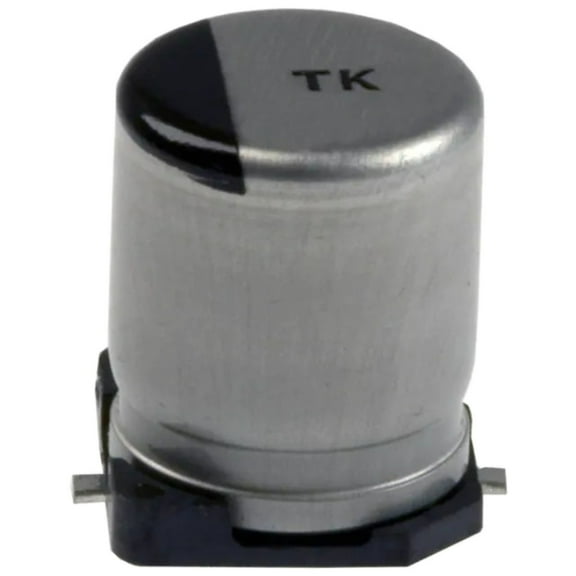 EEVFK2A470Q Aluminum Electrolytic Capacitor, 47 uF, 100 V, ± 20%, 5000 hours @ 105°C, Radial Can - SMD, Cut Tape, RoHS