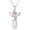Angel, variant on Peace Angel Cross Necklace for Women Sterling Silver Peace Sign Cross Necklaces Heart Love Jewelry