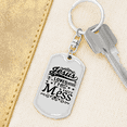 thumbnail image 6 of Jesus Loves This Mess Stainless Steel or 18k Gold Premium Swivel Dog Tag Keychain, 6 of 16