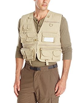 Cortland Fly Fishing Vest Medium Large 14 Pouches D Ring Rod Holder Zippers for sale online 