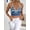 blue, variant on Women's Ethnic Style Halter Top for Summer Leisure, Vacation, and Party
