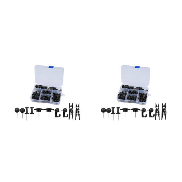 Toystoory Push Pin Small Mini Thumbtack Pin Portable Drawing Wall Studs Material escolar reutilizable resistente al desgaste Tack Type1 NO1