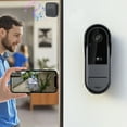 thumbnail image 1 of Aodebiao Smart Video Doorbell, 1080p HD Wireless WiFi Security Camera, Two-Way Audio, Night Vision, IP65 Waterproof, Cloud Storage, Easy Install, Compatible with Alexa & Google Home, 1 of 8
