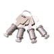 thumbnail image 5 of 4 cerraduras para portaequipajes de techo, barras transversales, piezas profesionales desmontables para portaequipajes de coche. 4 teclas, 5 of 9