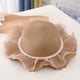 thumbnail image 5 of Conjunto de sombrero de paja y bolso de paja con encaje de perlas para niños de 52 a 54 cm de circunferencia, lindo sombrero para el sol para salidas de verano, color caqui, 5 of 6