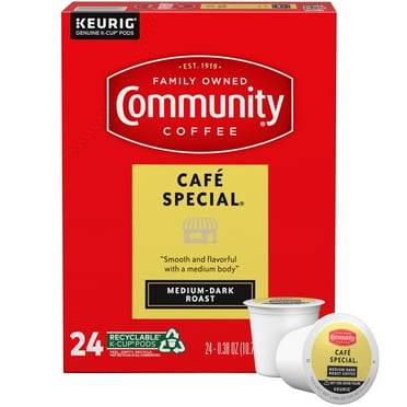 Community Coffee Café Special Medium-Dark Roast Single Serve Keurig K-Cup Pods 24 ct Box