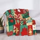 thumbnail image 4 of Manta de vellón con texto en inglés "Merry Christmas", súper suave y acogedora, para hombres, mujeres, ancianos y niños. Características: súper suave, 40 x 30 pulgadas., 4 of 8