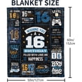 thumbnail image 2 of 12th Birthday Present for Boys,Black 12th Birthday Decorations for Boys Blanket,12th Birthday Present Ideas for 12 Year Old Boys,12th Birthday Decorations Throw Blanket for Teen Son Grandson Nephew, 2 of 6