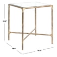 thumbnail image 3 of SAFAVIEH Couture Jessa Glam Glass Top Metal End Table, Brass, 3 of 8