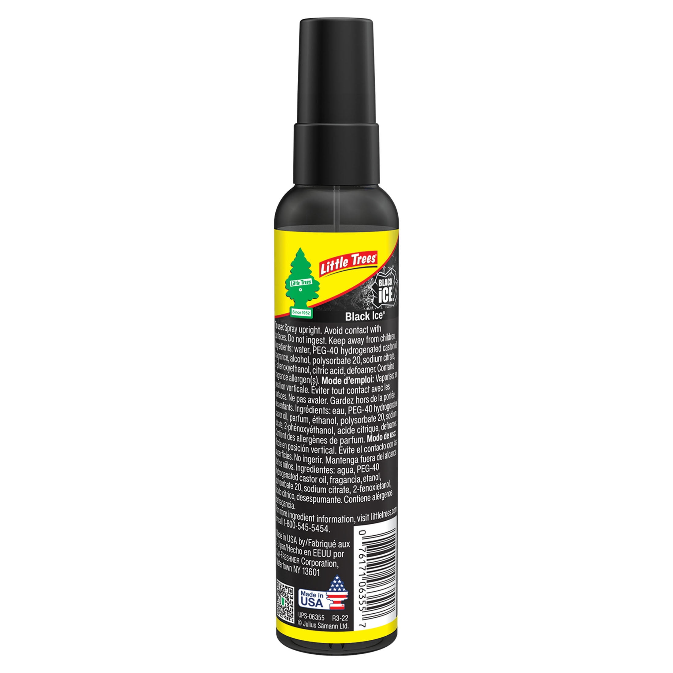 Little Trees Auto Air Freshener Spray Black Ice 3.5 FL OZ