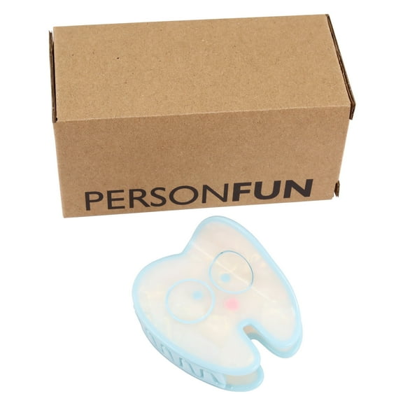 Cute Acetate Tooth Shaped Hair Claw Clip Personalized Claw Clips for Women Girls Gift Blue and White