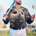 thumbnail image 5 of KLL Cute Fat Ball Branch for Men's Baseball Shirts,Short Sleeve Casual Shirts Button Down Shirt for Men Beach Summer Wedding Shirt-4X-Large, 5 of 7