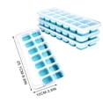 thumbnail image 6 of SDJMa Ice Cube Trays 4 Pack, Easy-Release Silicone Bottom 14-Ice Cube Maker with Spill-Resistant Removable Lid, BPA Free, for Cocktail, Freezer, Stackable Ice Trays with Covers, 6 of 7