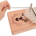 thumbnail image 4 of OUNONA 17 Keys Thumb Piano Portable Kalimba Finger Piano Kids Playing Assorted Color MultiFunctional Mini Size Easy Carry Beginners Kids Professionals All Veneer Solid Wood Fast Conduction Crisp Tone, 4 of 8
