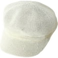 thumbnail image 6 of CoCopeaunts Newsboy Hats for Women Summer Breathable Mesh Straw Beret Adjustable Artist Painter Octagonal Caps Visor Beach Hat, 6 of 8