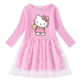 thumbnail image 1 of Hello Kitty-vestido de algodón con estampado de dibujos animados para niña, vestido de princesa plisado de manga larga, estrella, Luna, Red de hilo, primavera y otoño, nuevo, 1 of 4