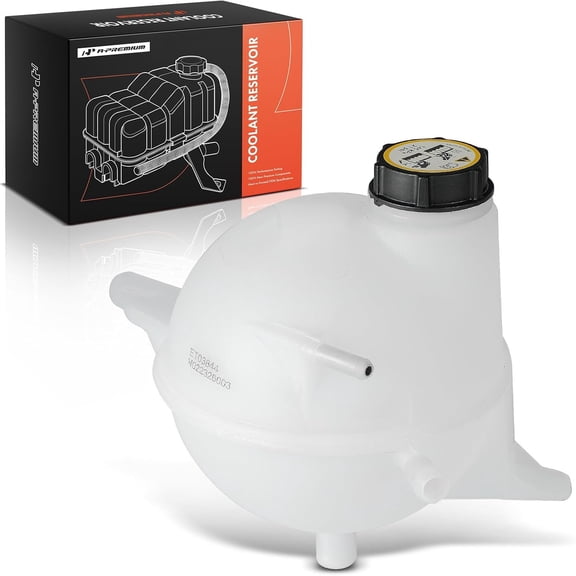 A-Premium Engine Coolant Overflow Recovery Reservoir Tank [with Cap] Compatible with Ford Transit-150, Transit-250, Transit-350, 2015 2016 2017 2018 2019, 3.2L 3.5L 3.7L