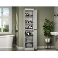 thumbnail image 2 of 100% Solid Wood 16.5" Bathroom Cabinet with Doors, 2 of 7