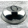 thumbnail image 1 of Cooking Pot Cover, Stainless Steel Steaming Lid, Frying Soup Steam Triangular Pan, Convenient Handle, for Home Cooking, Multifunctional Circular, 1 of 7