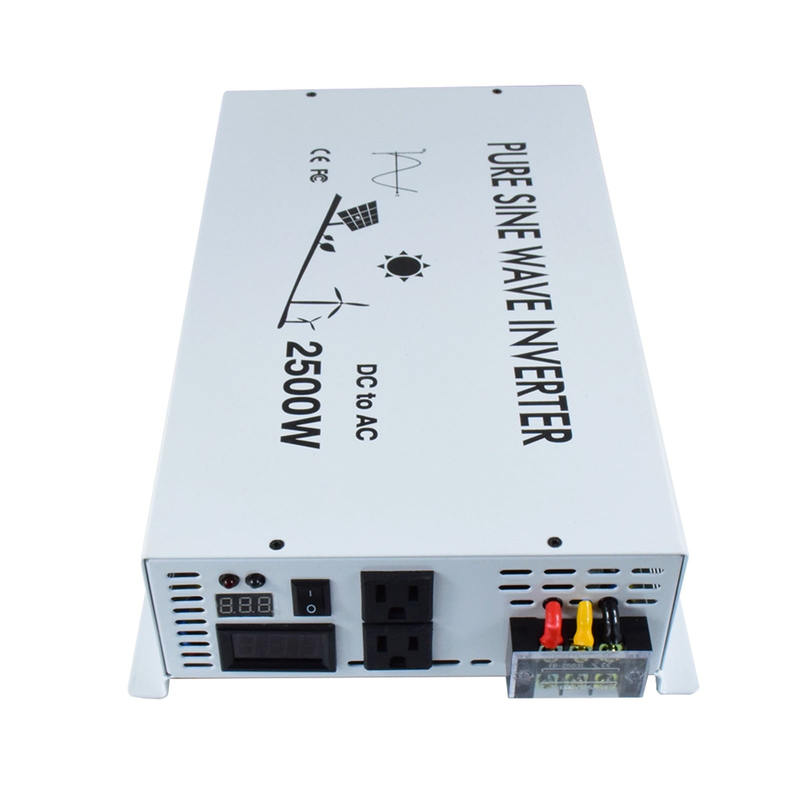 Off Grid Power Inverter 2500W 24V To 110 Pure Sine Wave Solar Inverter 12V/36V/48V/60V/72V/96V DC To 100V/120V/220/240V AC
