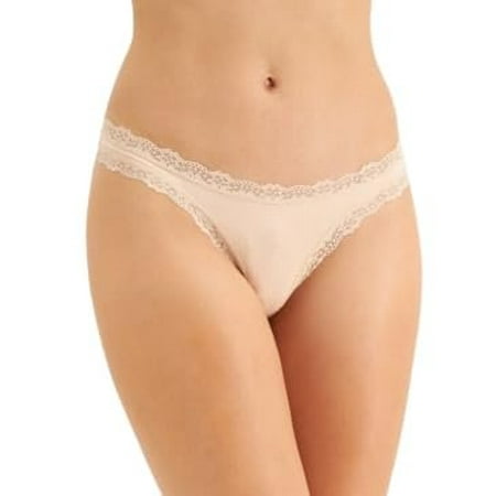 Jenni Women s Lace Trim Bikini Underwear  Chai  Sizes M - XXL US  Alpha  XX-Large  Regular  Regular  Nude