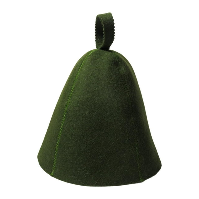 Sauna Hat Anti Heat Russian Bath Hat Russian Banya Banya para mujeres de baño de spa Verde oscuro