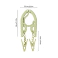 thumbnail image 3 of HaoXun 1 Pcs Travel Folding Clothes Rack with Hooks and Clips - Portable Multi-purpose Drying Rack for Travel, Business Trip, Hotels and Home Use, 3 of 6