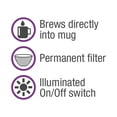 thumbnail image 2 of Salton Space Saving 1 Cup Coffeemaker FC1205, 2 of 6