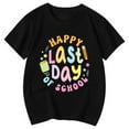 thumbnail image 3 of Hiijoy Toddler Girl's Last Day of School T-Shirt Summer Casual Letter Print Short Sleeve Tee, 3 of 3