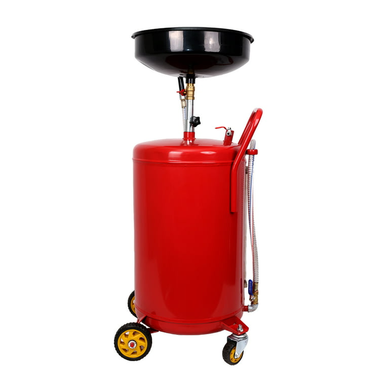 18 Gallon Upright Portable Oil Lift Drain with Oil Pan Funnel