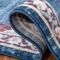 thumbnail image 5 of SAFAVIEH Brentwood Cahal Oriental Area Rug, Navy/Burgundy, 3' x 3' Round, 5 of 10