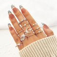 thumbnail image 4 of HAHDAXIA Stocking Stuffers for Teens Gold Stackable Rings Set for Women Vintage Knuckle Rings for Teen Girls Midi Rings Pack Statement Bohemian Stacking Rings for Women Multiple Rings Pack, 4 of 7