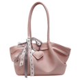 thumbnail image 1 of Bolso de mano de gran capacidad con estampado de lichi texturizado de alta calidad para mujer, nuevo estilo 2025, moderno, sencillo y versátil, bolso de un solo hombro debajo del brazo., 1 of 5