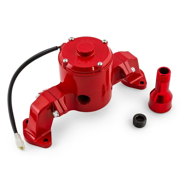 Speedmaster PCE194.1004.04 Compatible with Chevy BBC 454 35  Gpm Electric Water Pump [Powdercoated Red]