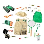 Outdoor Adventure for Young Kids Cargo Vest and Backyard Explorer Costume and Dress Up Ranger, Paleontologist, Zoo Keeper