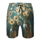 thumbnail image 3 of Balery Delicate White Daisy Jars Traje de Baño Estilo Hawaiano para Hombre, Shorts de Secado Rápido con Bolsillos-3X-Large, 3 of 6