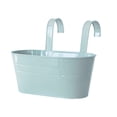 thumbnail image 2 of Home Oval Metal Plant Flower Pot Fence Balcony Garden Hanging Planter Pots, 2 of 2