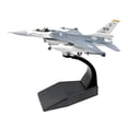 thumbnail image 3 of Modelo de avión F16C 1/100, modelo simulado, decoración de escritorio coleccionable con base de exhibición, avión de ataque de juguete para, 3 of 8