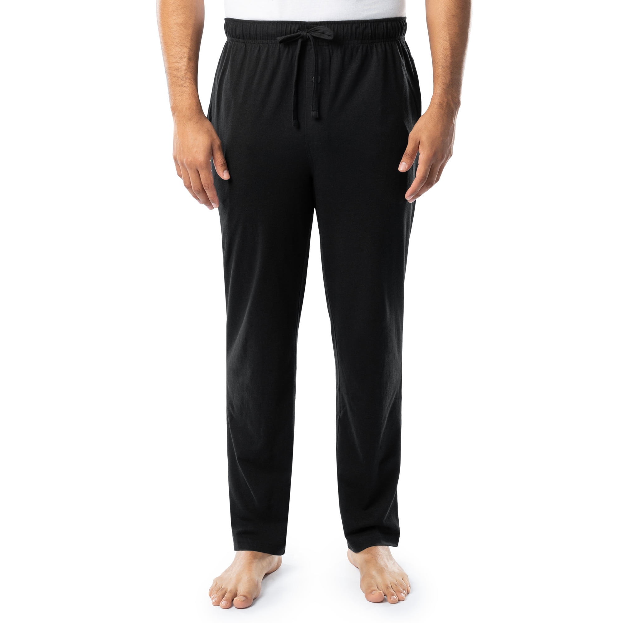 Fruit of the Loom Men's and Big Men's 2-Pack Jersey Knit Sleep Pant, Sizes S-6XL and Tall Sizes