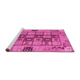 thumbnail image 2 of Ahgly Company Machine Washable Indoor Rectangle Abstract Pink Modern Area Rugs, 5' x 7', 2 of 4