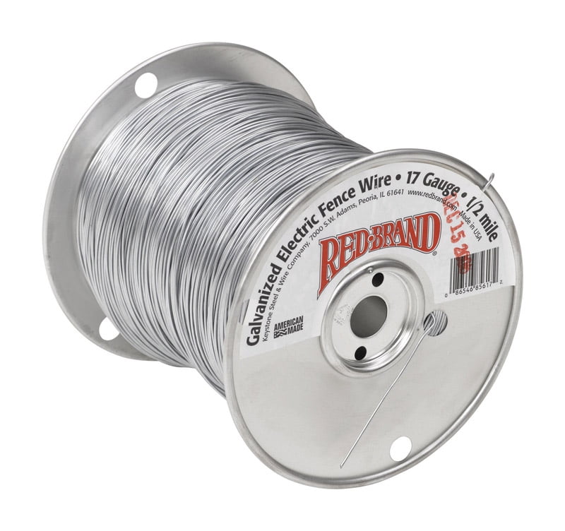 Electric Fence Wire  1320 ft Gallagher  17 Gauge Aluminum  1/4 mi Silver 