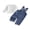 White, variant on Cjfdfy Toddler Baby Boy Girl Denim Overalls Fall Outfit Solid Color Long Sleeve T-shirt And Denim Overalls 2-piece Set Little Baby Casual Fall Coming Home Clothes 9M-3Y