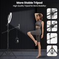 thumbnail image 4 of LUXSURE Anillo de luz para selfie con soporte para teléfono, trípode de luz de anillo para iPhone, soporte para teléfono de 10,5 pulgadas con soporte para teléfono y control remoto, trípode para teléf, 4 of 5