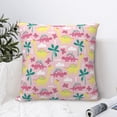 thumbnail image 4 of Pofeuu Dinosaur Print Double-sided plush pillowcase Square Throw Pillow Covers Pillows Cover for Living Room Bedroom Sofa Couch Cushion Cover（No pillow core）-12"x12", 4 of 7