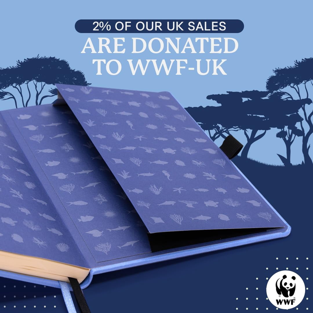 Earth A5+ Sky Blue Great Barrier Dotted, (Hardcover)