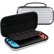 Tendak Carrying Case for Nintendo Switch -  Protective Game Case Bag Include 10 Game Cards Storage, Zipper Accessories Pocket, Hard Shell for Nintendo Switch