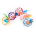 thumbnail image 3 of 3Pcs Cat Interactive Toy Feather Ball With Bell Mouse Cage Toys Plastic Colorful Cat Teaser Toy;3Pcs Cat Interactive Toy Feather Bell Ball Mouse Cage Colorful Teaser Toy, 3 of 8