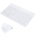 thumbnail image 1 of Clavier 10 Pouces, Clavier Portable Étanche et Anti-Poussière Clavier Ergonomique Clavier Rétro pour IOS / Android / Windows Blanc, 1 of 7