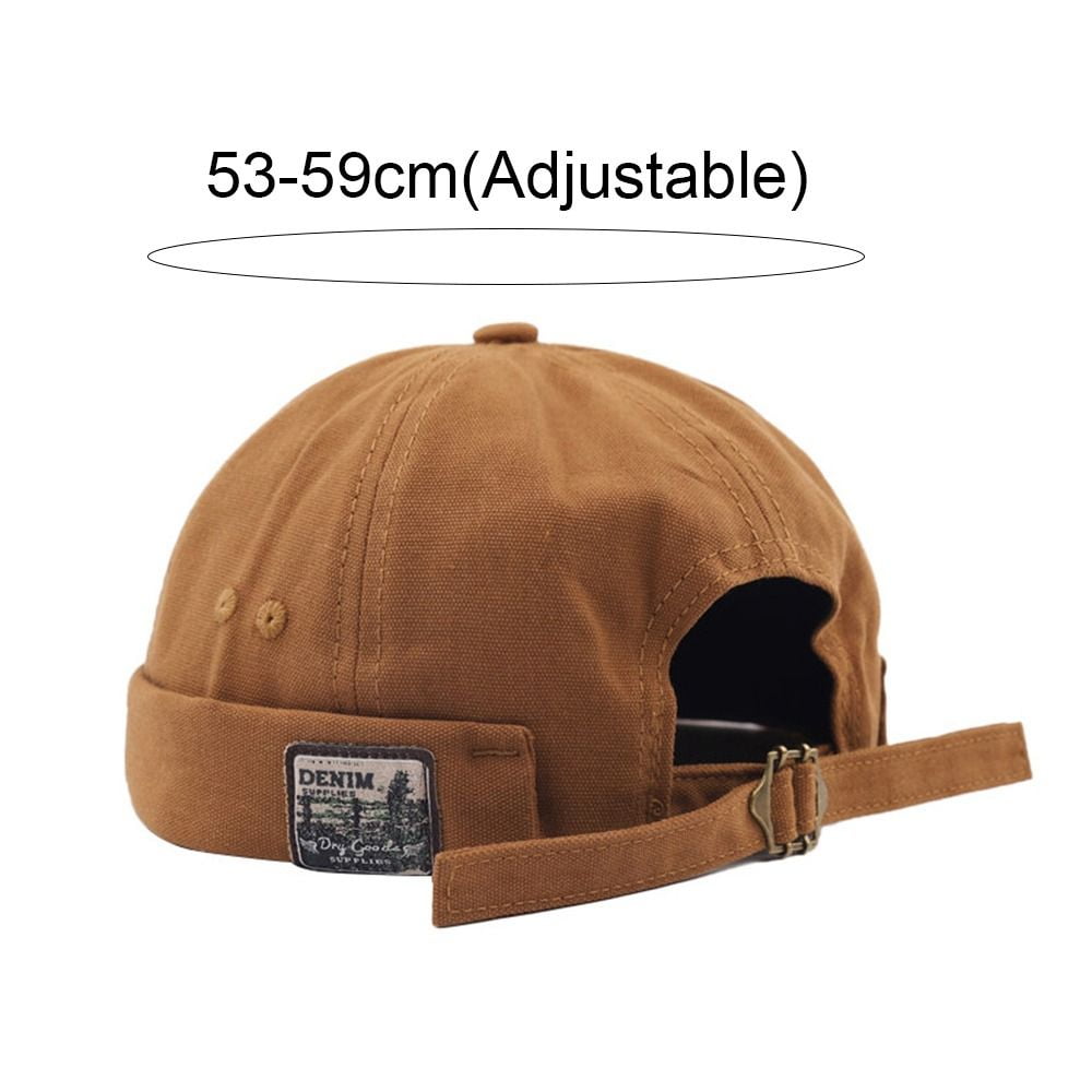 Cotton Retro Bonnet Beanies Adjustable Hip Hop Hat Dome Melon Men